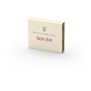 Patroni za naliv pero Electric Graf von Faber-Castell Pink permanent 1/6