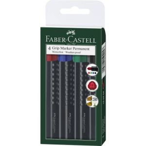 Markeri Faber-Castell Grip permanentni ovalni vrh 1/4