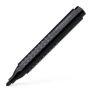 Marker Faber-Castell Grip permanentni crni ovalni vrh