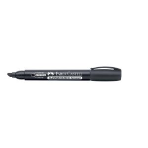 Marker permanentni Faber-Castell crni kosi vrh