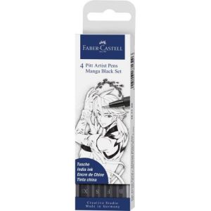 Pitt art pen Faber-Castell Black Manga 1/4