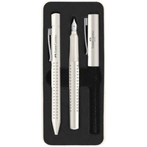 Hemijska olovka i naliv pero Grip edition Faber-Castell Coconut milk M