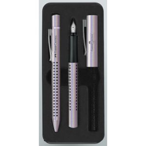 Hemijska olovka i naliv pero Faber-Castell Grip edition Pearl M