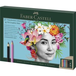 Drvene bojice Polychromos i Pitt graphit matt u setu Faber-Castell 1/23
