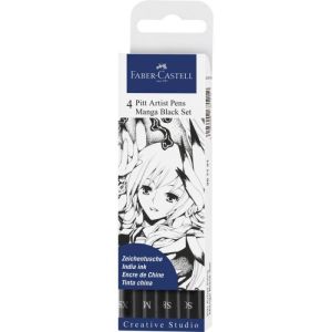 Pitt art pen Faber-Castell India ink Manga 1/4