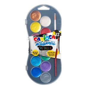 Vodene boje Carioca 1/12 Metalik