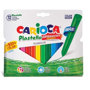 Voštane boje Plastello triangular Carioca 1/12
