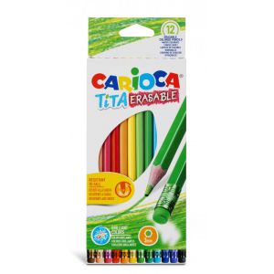 Drvene bojice Carioca Tita sa gumicom 1/12
