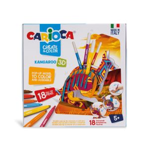 Flomaster u seru Create&color Carioca 3D Kangaroo 1/18