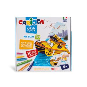 Flomasteri u setu create&color Carioca 3D Mr. Boat 1/10
