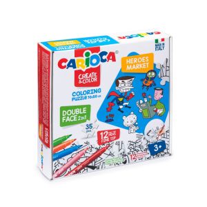Flomasteri Puzzle Carioca Super Heroes set