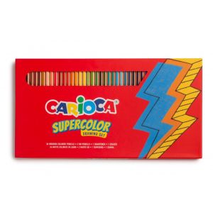 Drvene bojice Supercolor Carioca set 1/40 metalno pakovanje