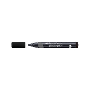 Marker permanentni Faber-Castell crni obli vrh