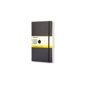 Rokovnik Moleskine black mek povez kvadratići LG