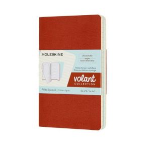 Rokovnik mMoleskine Volant jnls Coral orange Aqua blue PKT