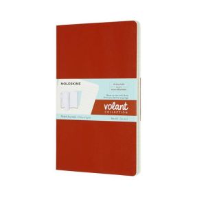 Rokovnik Moleskine Volant jnls Coral orange Aqua blue linije LG