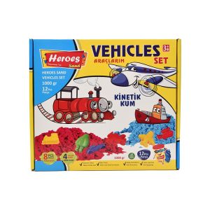 Set kinetički pesak i kalupi Heroes Vehicle 1000 gr