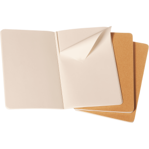 Rokovnik Moleskine Cahier Craft brown LG čist list